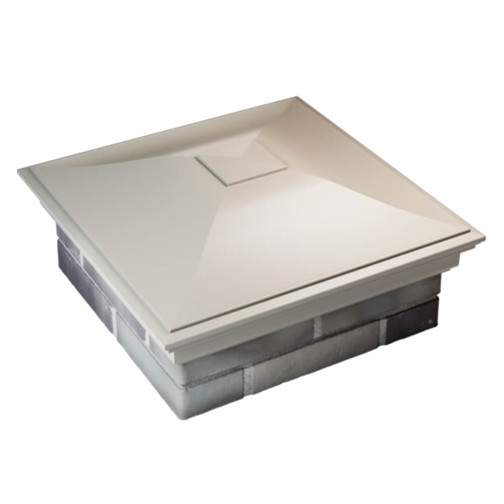 Колпак Zking Монблан Бежевый на столб 2х2 кирпича (515х515мм) Абакан фото