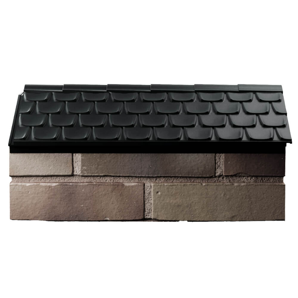Парапет Zking Эльбрус Черный с посадкой на 1 кирпич (255мм) в Абакане фото