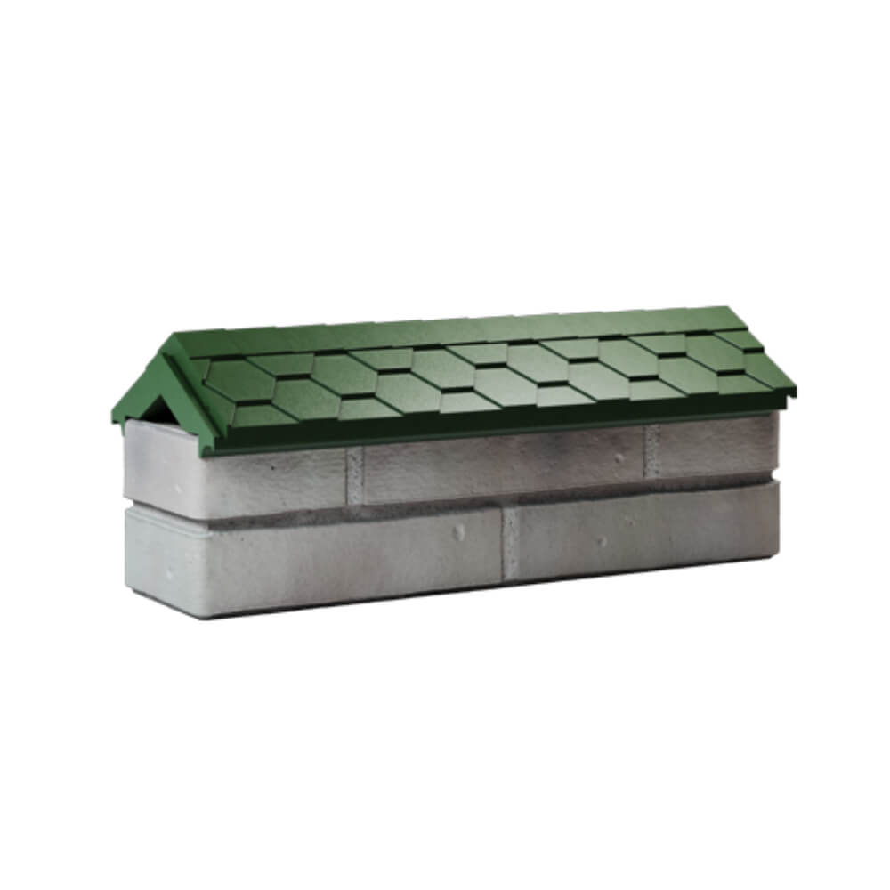 Парапет Zking Эверест Зеленый с посадкой на 0.5 кирпича (130мм) Абакан фото