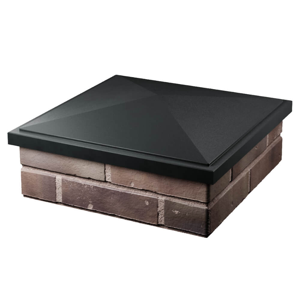 Колпак Zking БонаМоно Черный на столб 2х2 кирпича (515х515, 530х530мм) в Абакане фото