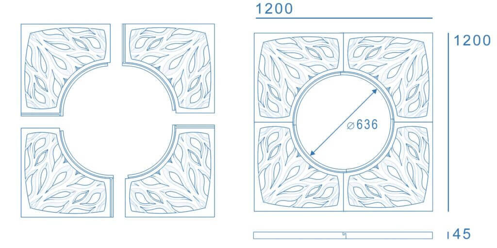 Приствольная решетка для дерева ZKING CRUST 1.2х1.2м Черная в Абакане фото