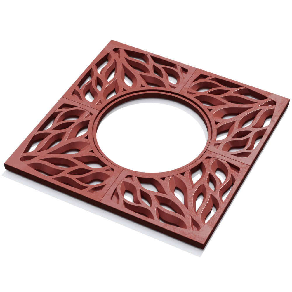 Приствольная решетка для дерева ZKING CRUST 1.2х1.2м Красная в Абакане фото