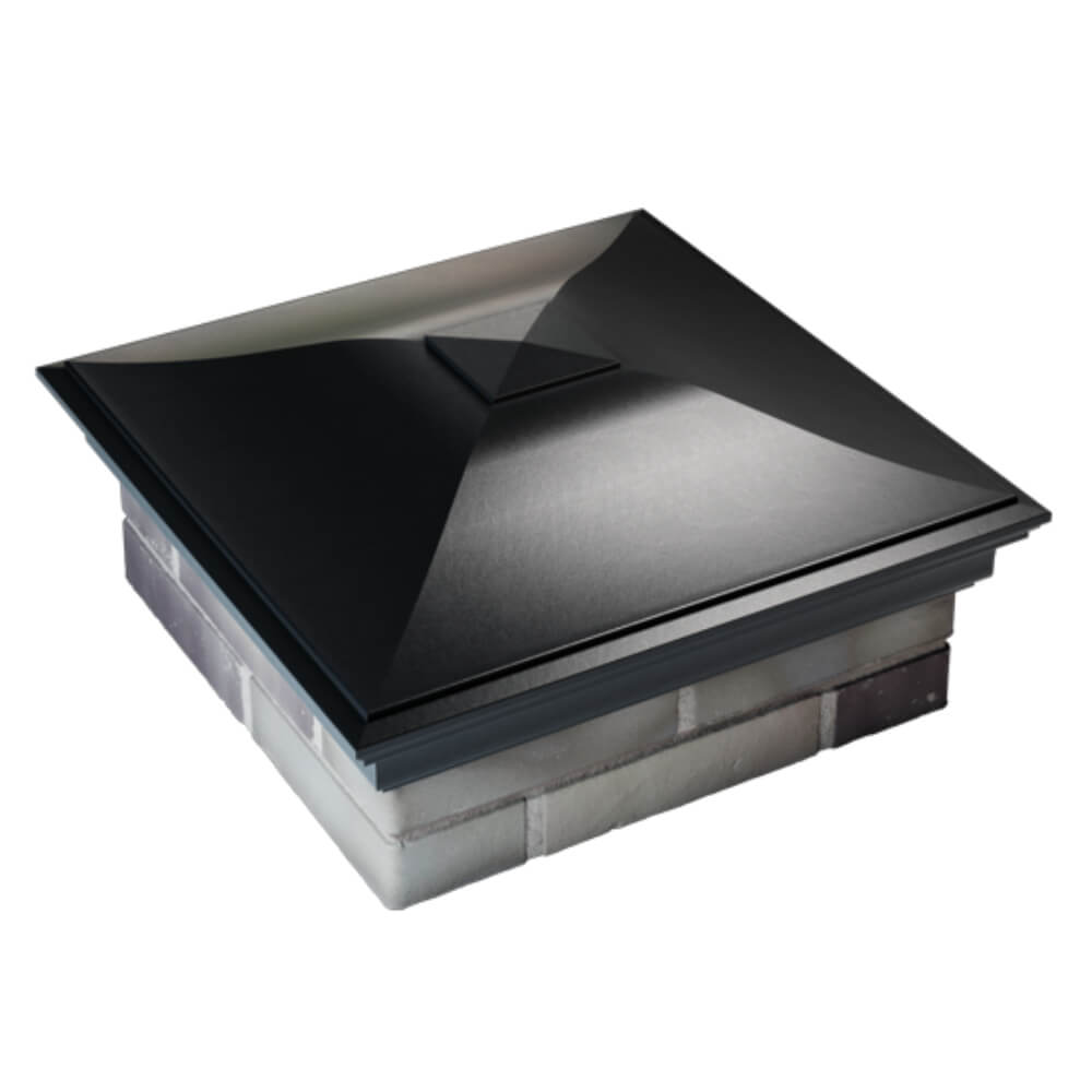 Колпак Zking Монблан Черный на столб 2х2 кирпича (515х515мм) Абакан фото