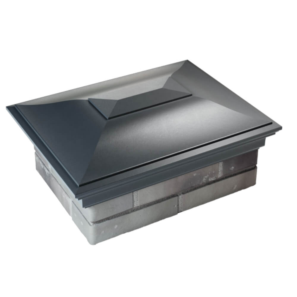 Колпак Zking Монблан Серый на столб 2х1.5 кирпича (515х385мм) Абакан фото