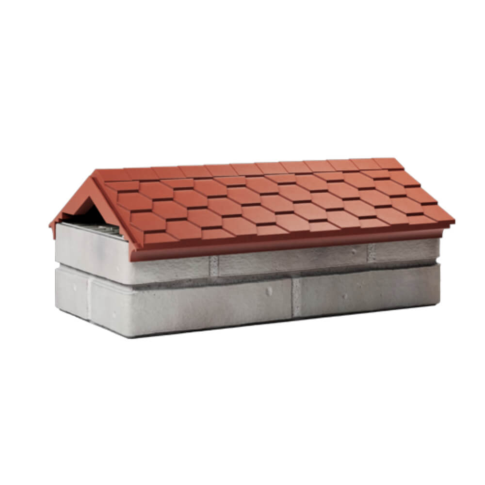 Парапет Zking Эверест Красный с посадкой на 1 кирпич (200/225/255мм) Абакан фото