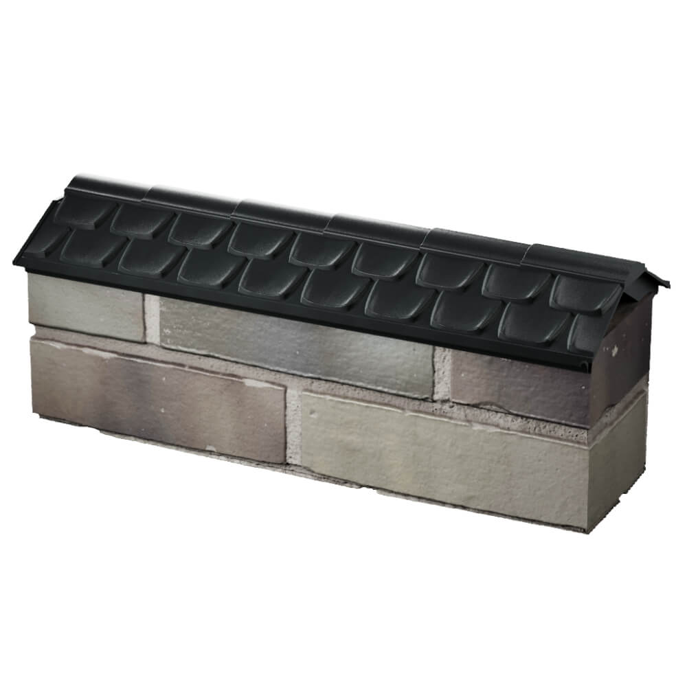 Парапет Zking Эльбрус Черный с посадкой на 0.5 кирпича (130мм) в Абакане фото