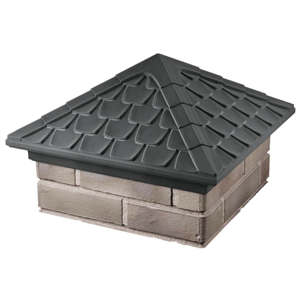 Колпак Zking Эльбрус Серый на столб 1.5х1.5 кирпича (385х385мм) в Абакане фото