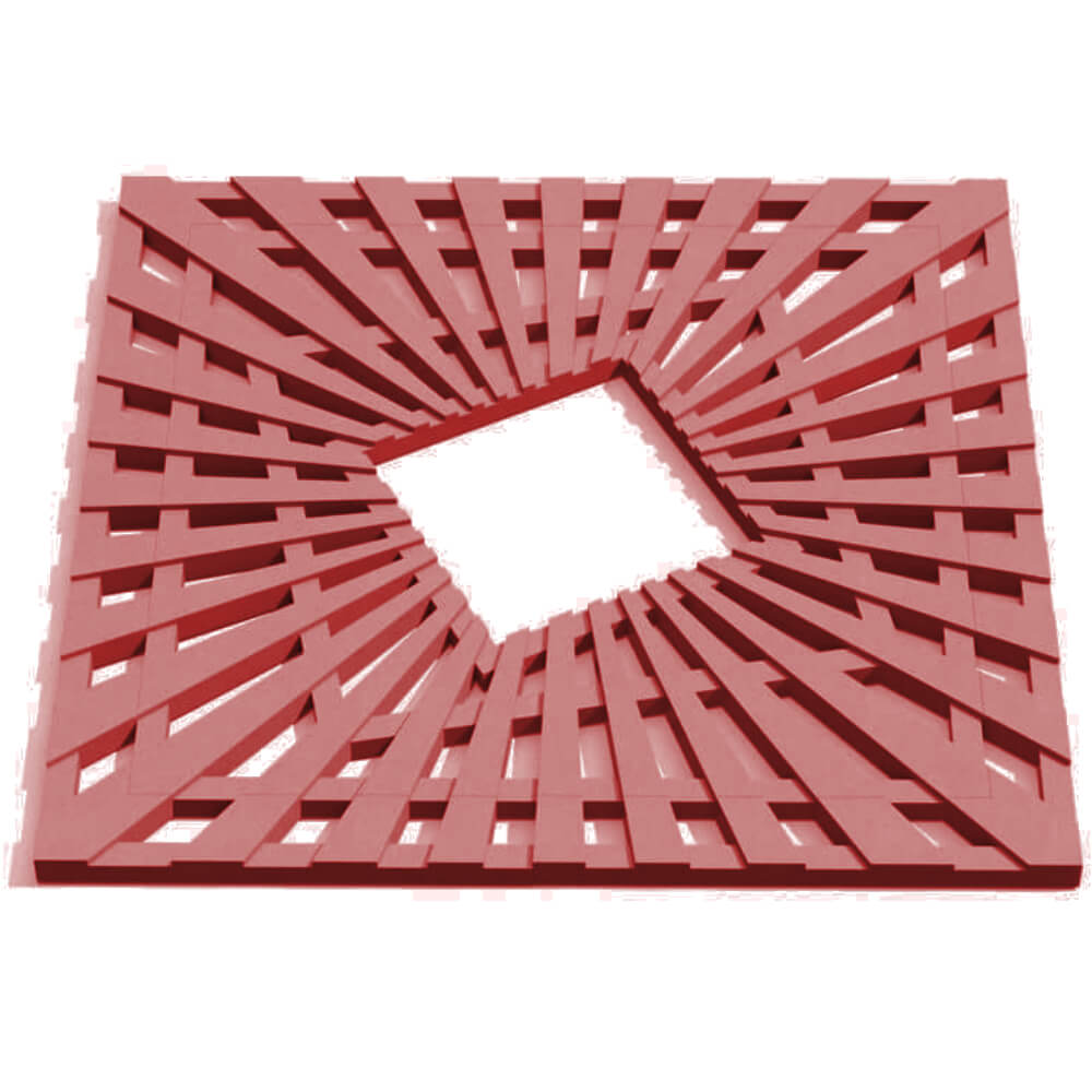 Приствольная решетка для дерева ZKING ATMOSPHERE 1.2х1.2м Красная Абакан фото