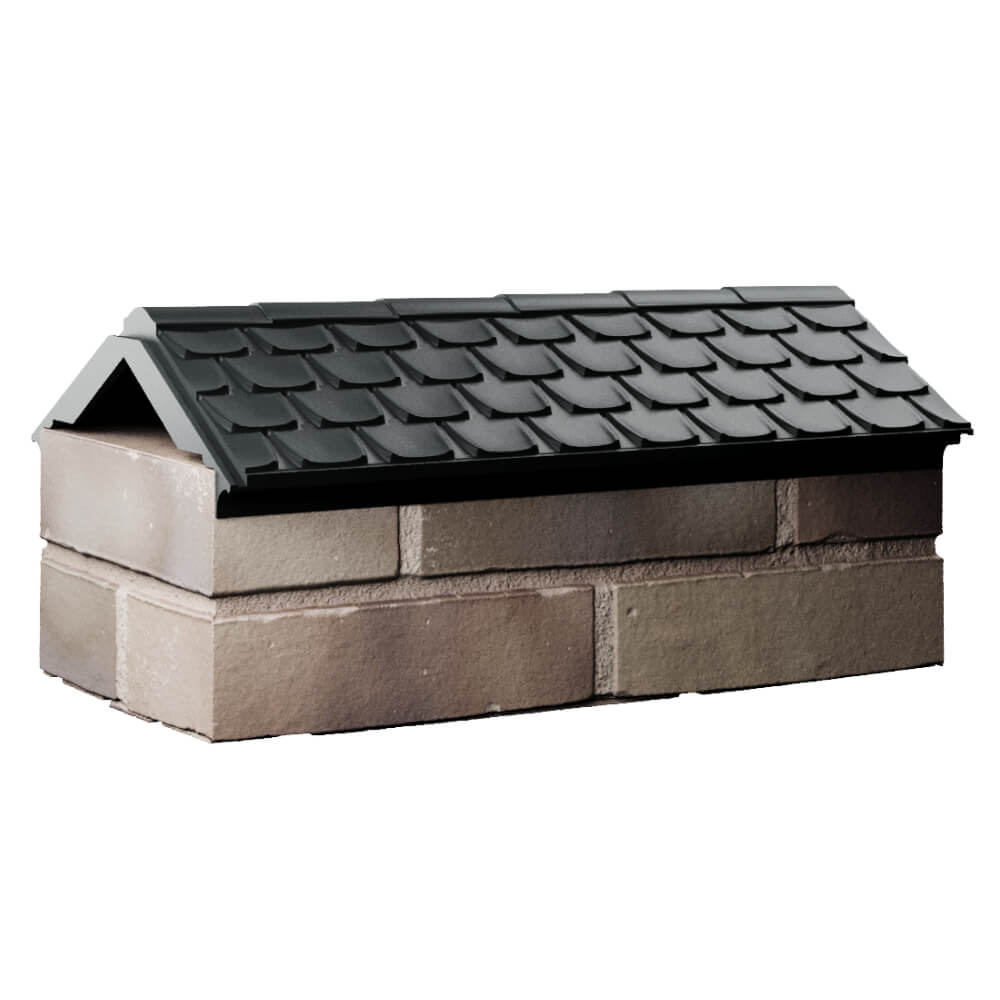 Парапет Zking Эльбрус Черный с посадкой на 1 кирпич (255мм) Абакан фото