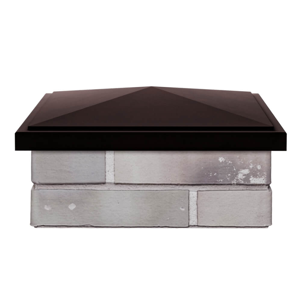 Колпак Zking БонаМоно Коричневый на столб 1.5х1.5 кирпича (385х385, 400х400мм) Абакан фото