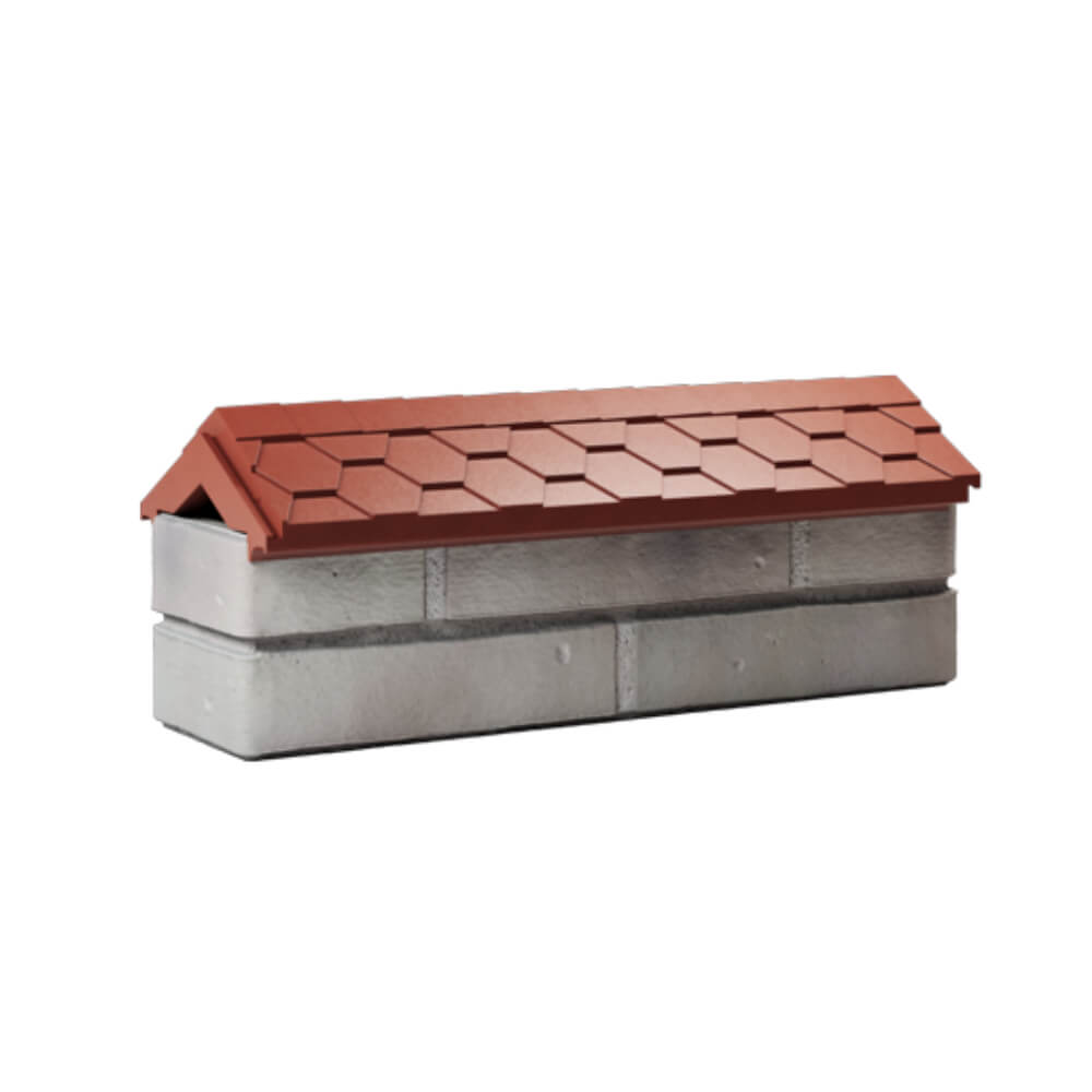 Парапет Zking Эверест Красный с посадкой на 0.5 кирпича (130мм) Абакан фото