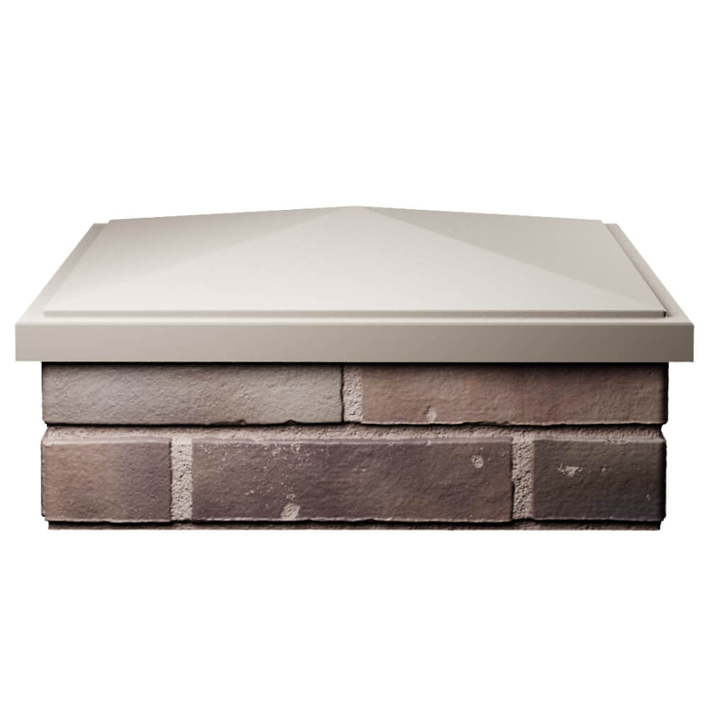 Колпак Zking БонаМоно Бежевый на столб 2х2 кирпича (515х515, 530х530мм) Абакан фото