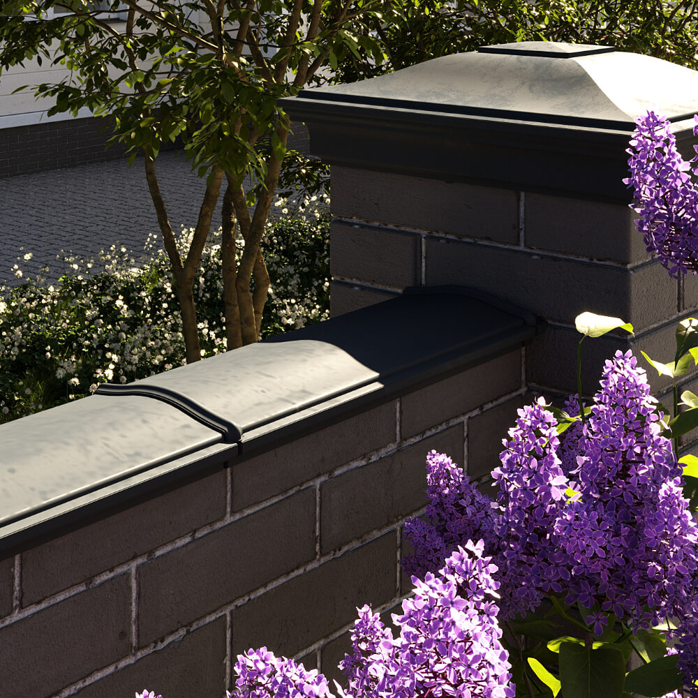 Парапет Zking Монблан Черный посадка на 0.5 кирпича (130мм) в Абакане фото