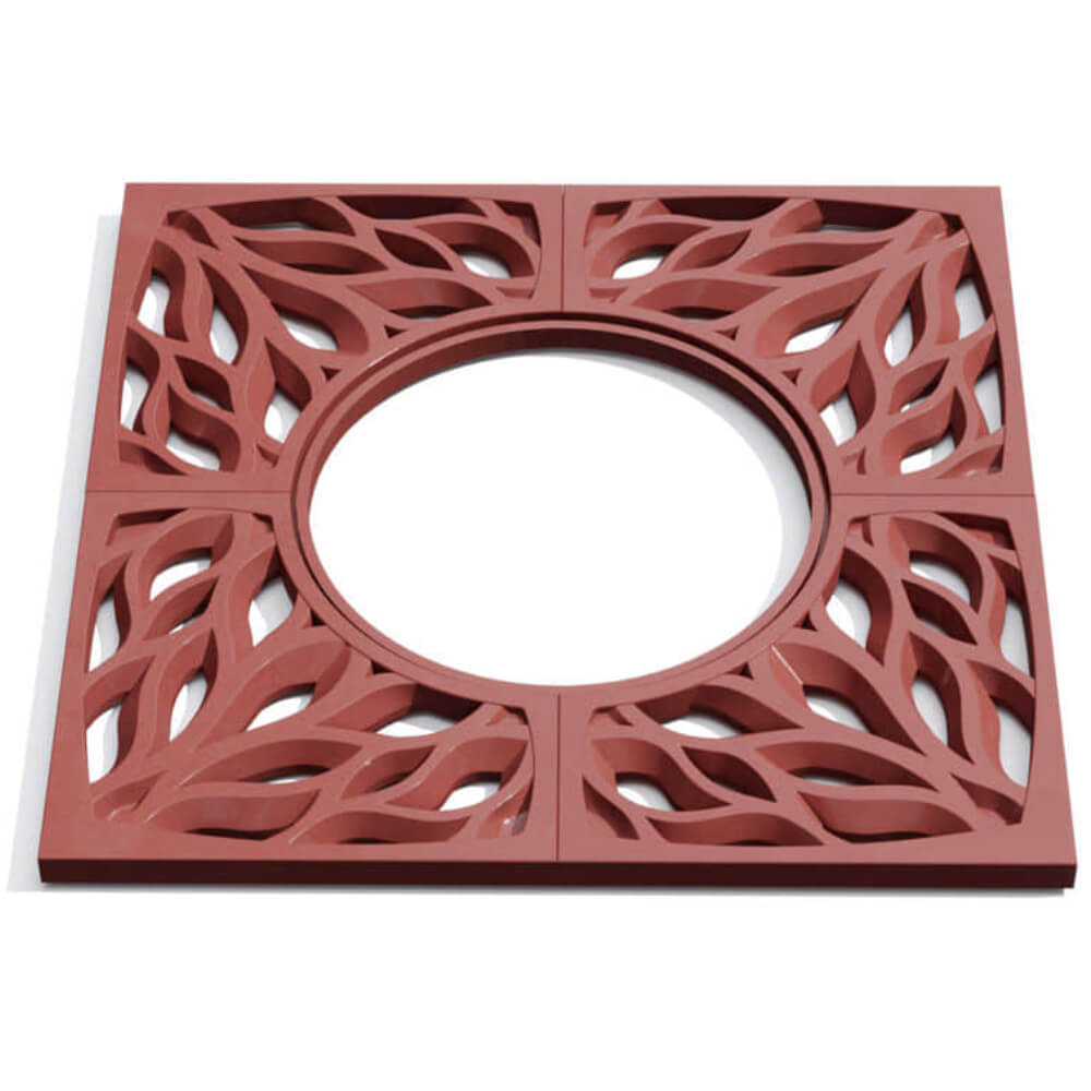 Приствольная решетка для дерева ZKING CRUST 1.2х1.2м Красная Абакан фото