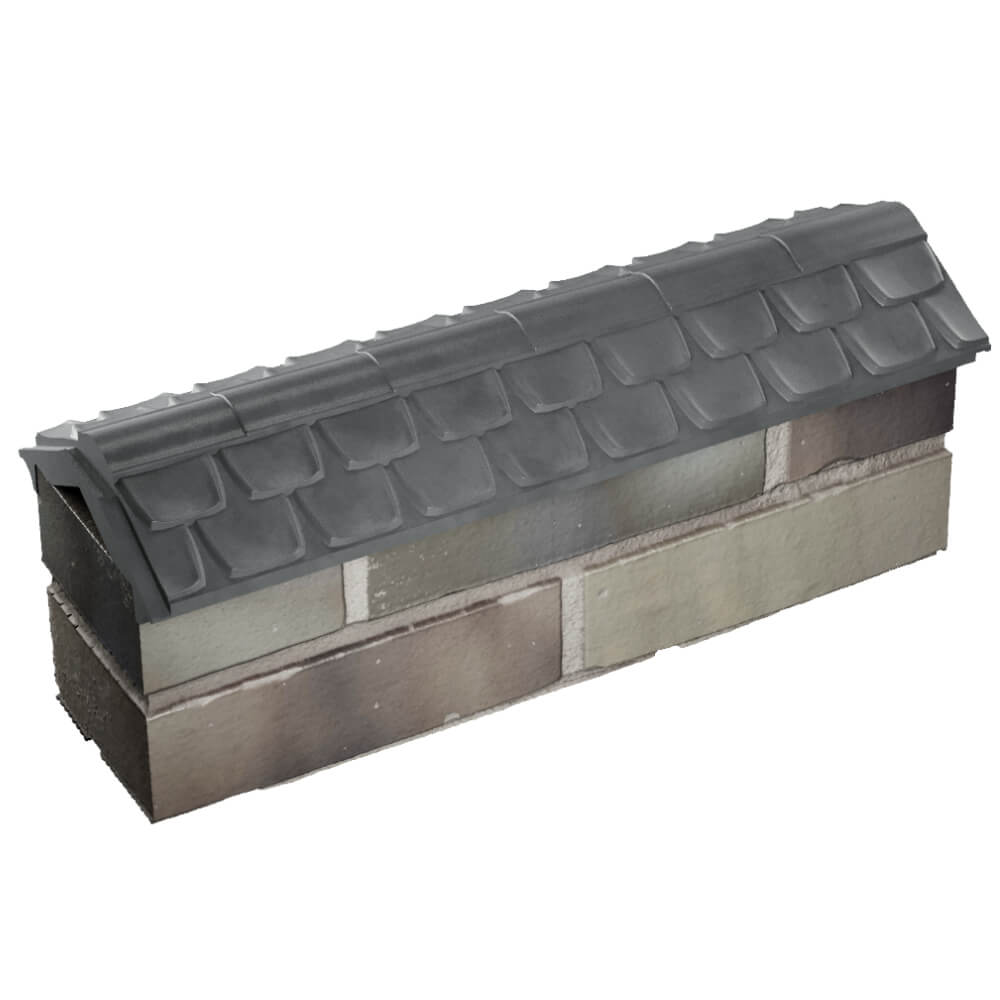 Парапет Zking Эльбрус Серый с посадкой на 0.5 кирпича (130мм) в Абакане фото