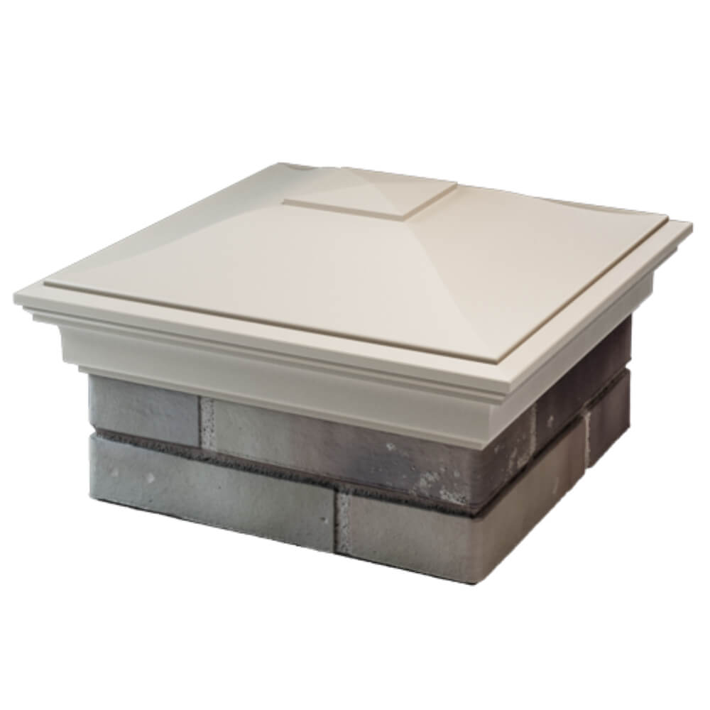 Колпак Zking Монблан Бежевый на столб 1.5х1.5 кирпича (385х385мм) в Абакане фото