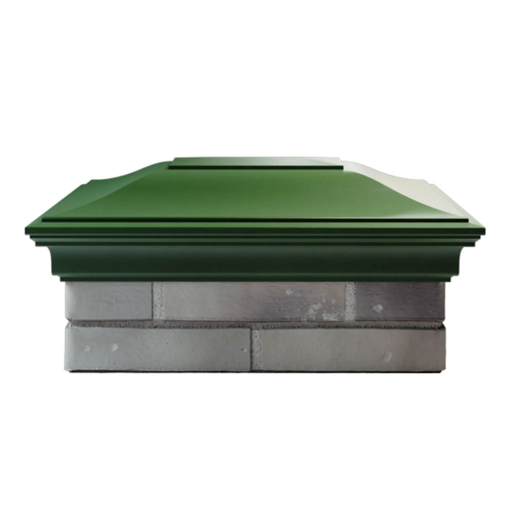 Колпак Zking Монблан Зеленый на столб 2х1.5 кирпича (515х385мм) в Абакане фото