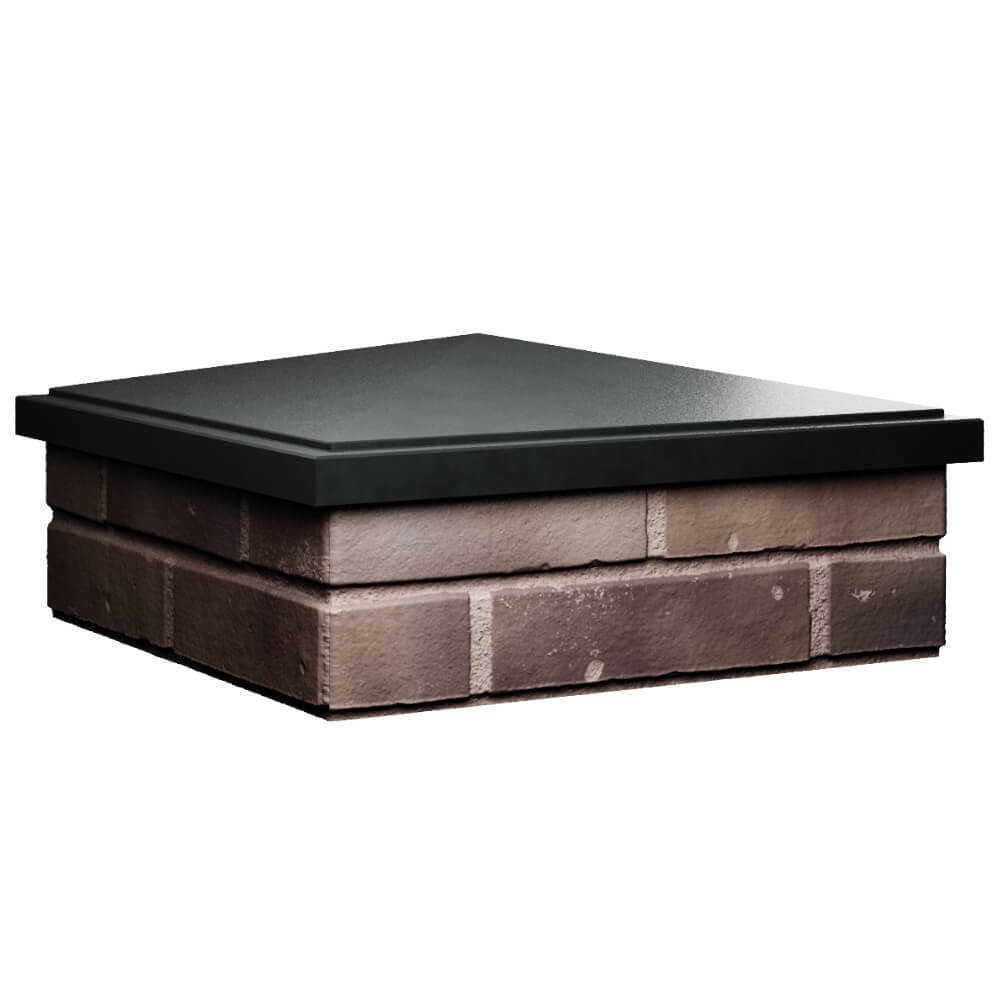 Колпак Zking БонаМоно Черный на столб 2х2 кирпича (515х515, 530х530мм) в Абакане фото