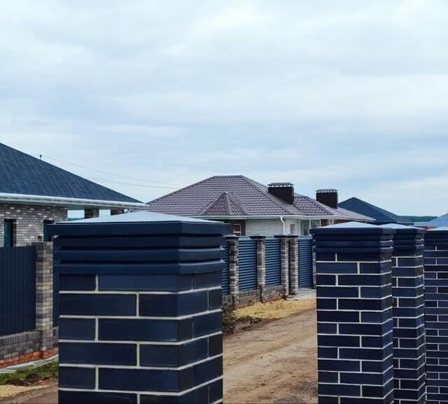 Колпак Zking Бона ХайТек Серый на столб 1.5х1.5 кирпича (385х385мм) в Абакане фото