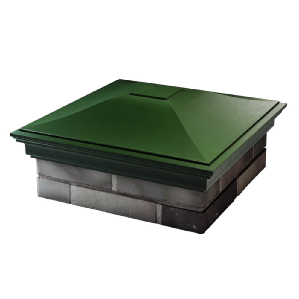 Колпак Zking Монблан Зеленый на столб 2х2 кирпича (515х515мм) в Абакане фото