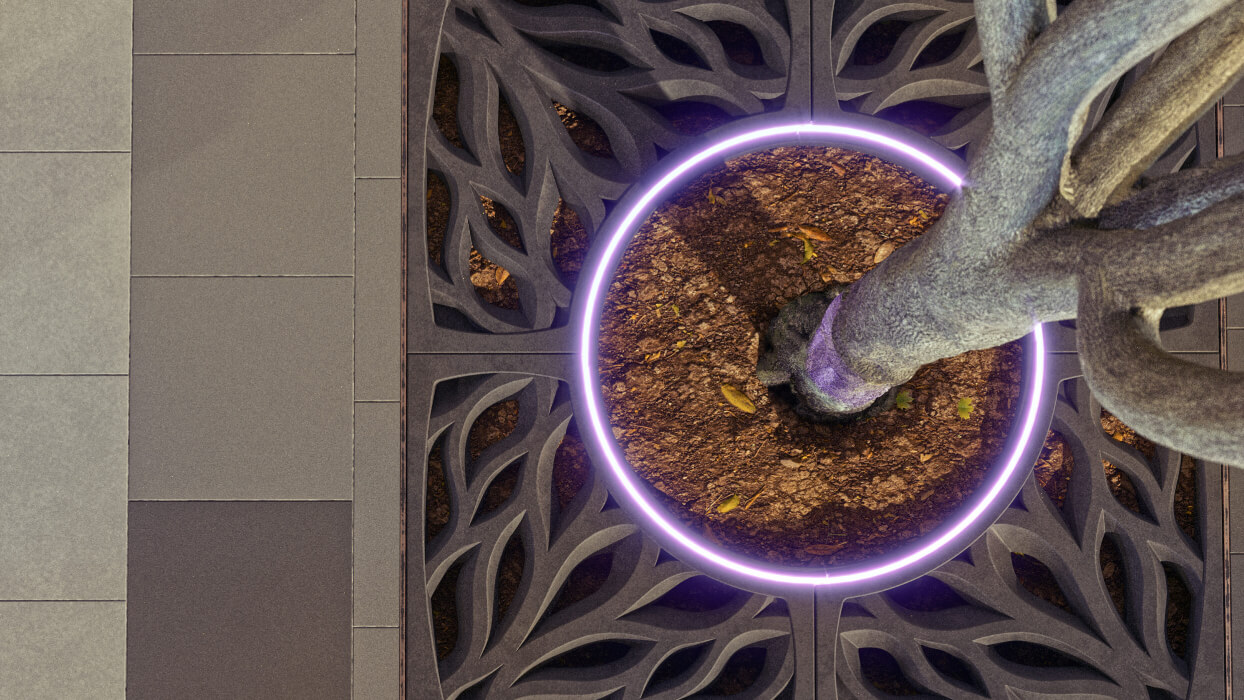 Приствольная решетка для дерева ZKING CRUST 1.2х1.2м Черная в Абакане фото