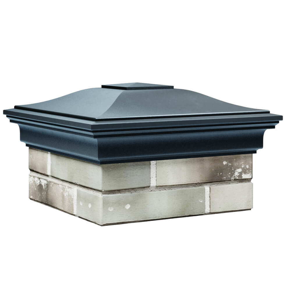 Колпак Zking Монблан Серый на столб 1.5х1.5 кирпича (385х385мм) в Абакане фото