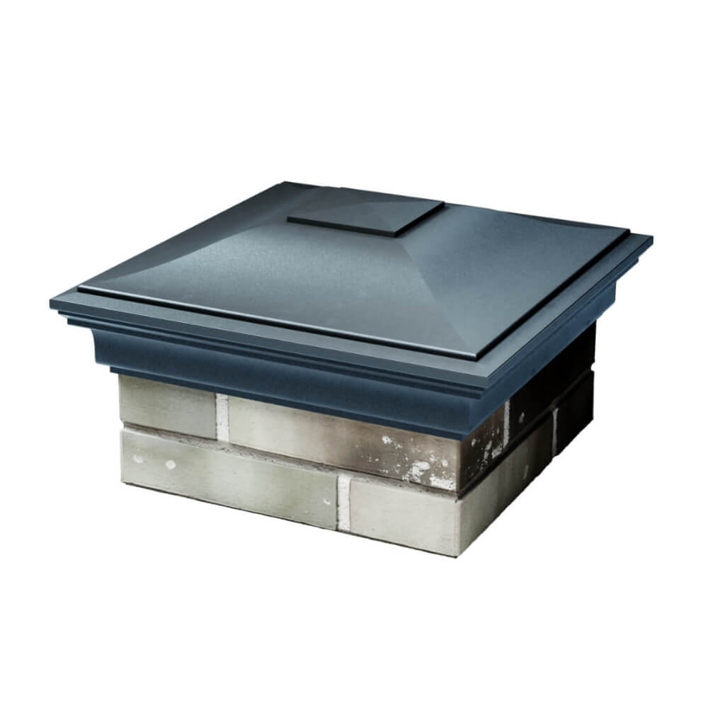 Колпак Zking Монблан Серый на столб 1.5х1.5 еврокирпича 0.7НФ (355х355мм) в Абакане фото