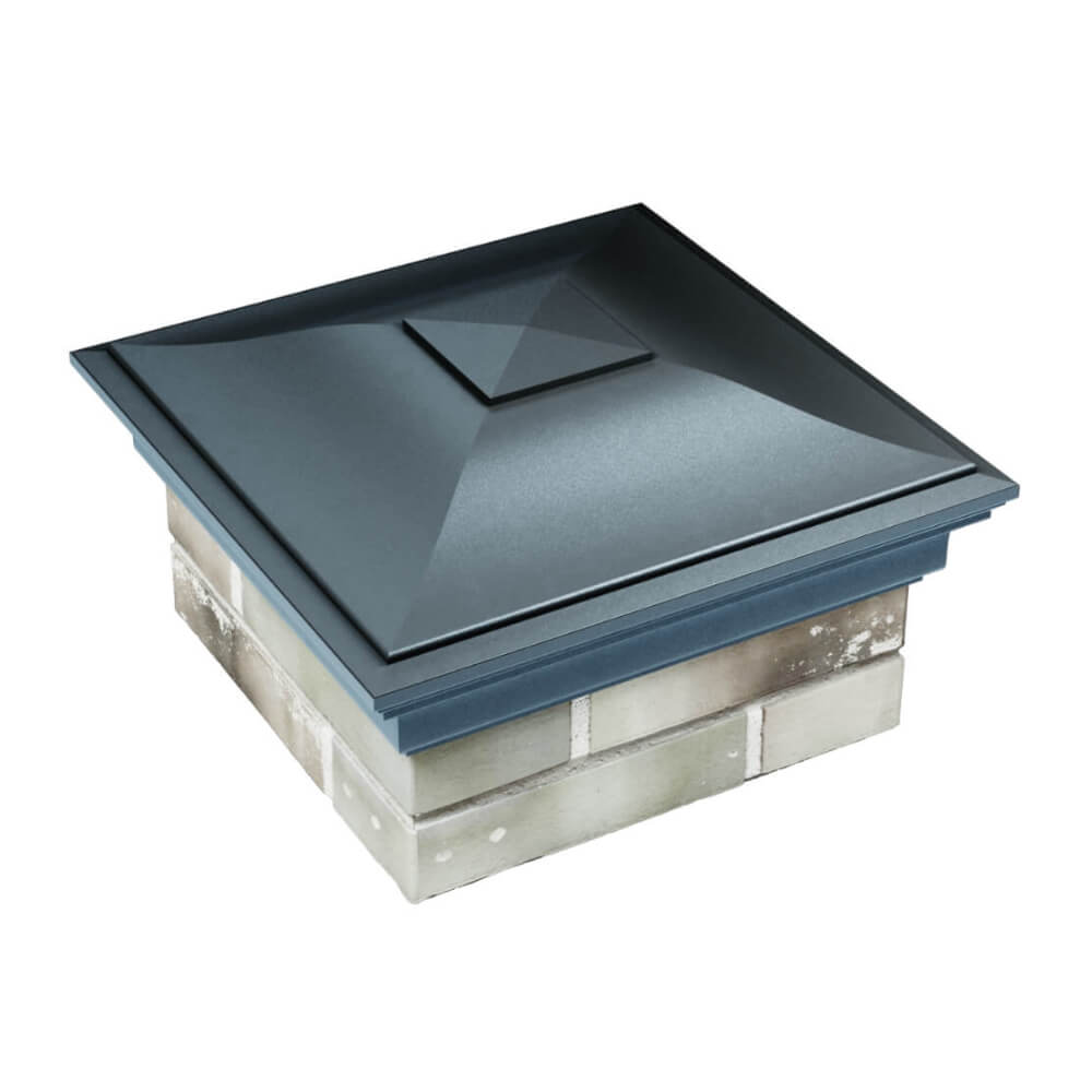 Колпак Zking Монблан Серый на столб 1.5х1.5 еврокирпича 0.7НФ (355х355мм) в Абакане фото