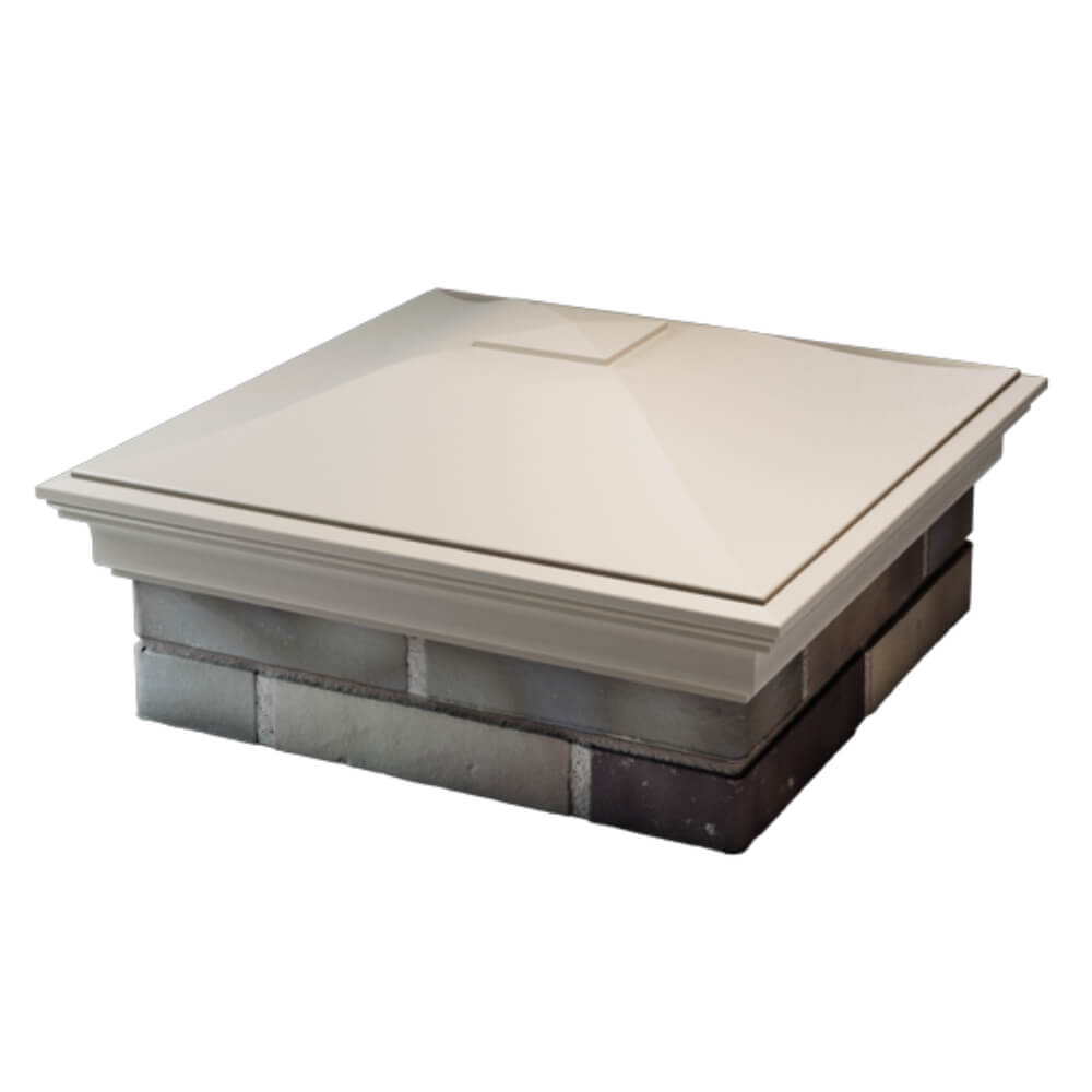 Колпак Zking Монблан Бежевый на столб 2х2 кирпича (515х515мм) в Абакане фото