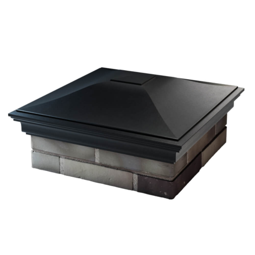 Колпак Zking Монблан Черный на столб 2х2 кирпича (515х515мм) в Абакане фото