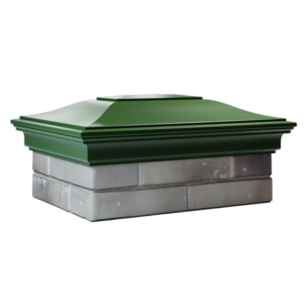 Колпак Zking Монблан Зеленый на столб 2х1.5 кирпича (515х385мм) в Абакане фото