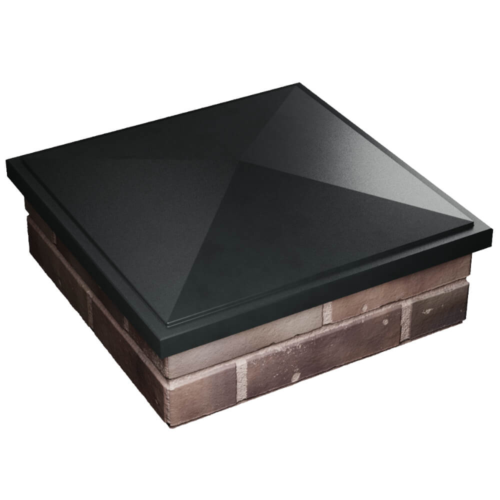 Колпак Zking БонаМоно Черный на столб 2х2 кирпича (515х515, 530х530мм) в Абакане фото