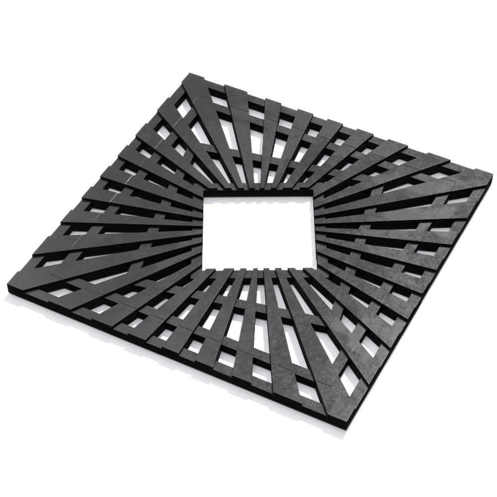 Приствольная решетка для дерева ZKING ATMOSPHERE 1.2х1.2м Черная в Абакане фото