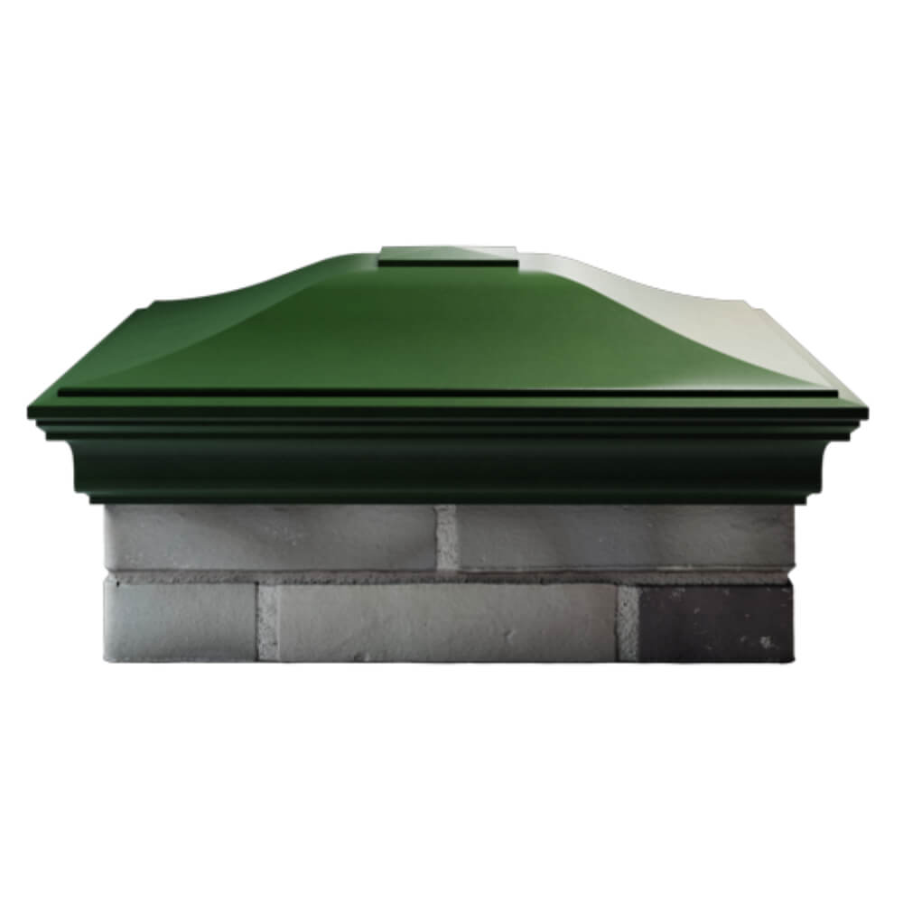 Колпак Zking Монблан Зеленый на столб 2х2 кирпича (515х515мм) в Абакане фото