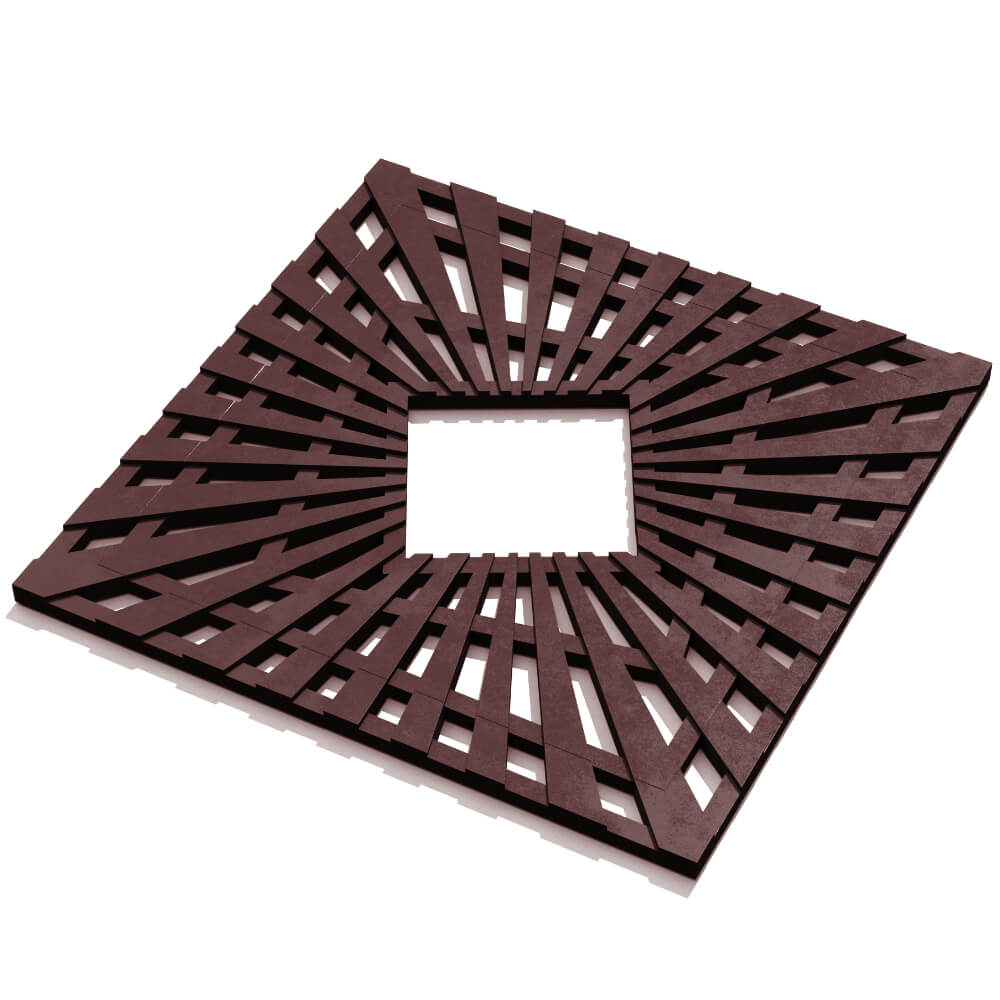 Приствольная решетка для дерева ZKING ATMOSPHERE 1.2х1.2м Коричневая в Абакане фото