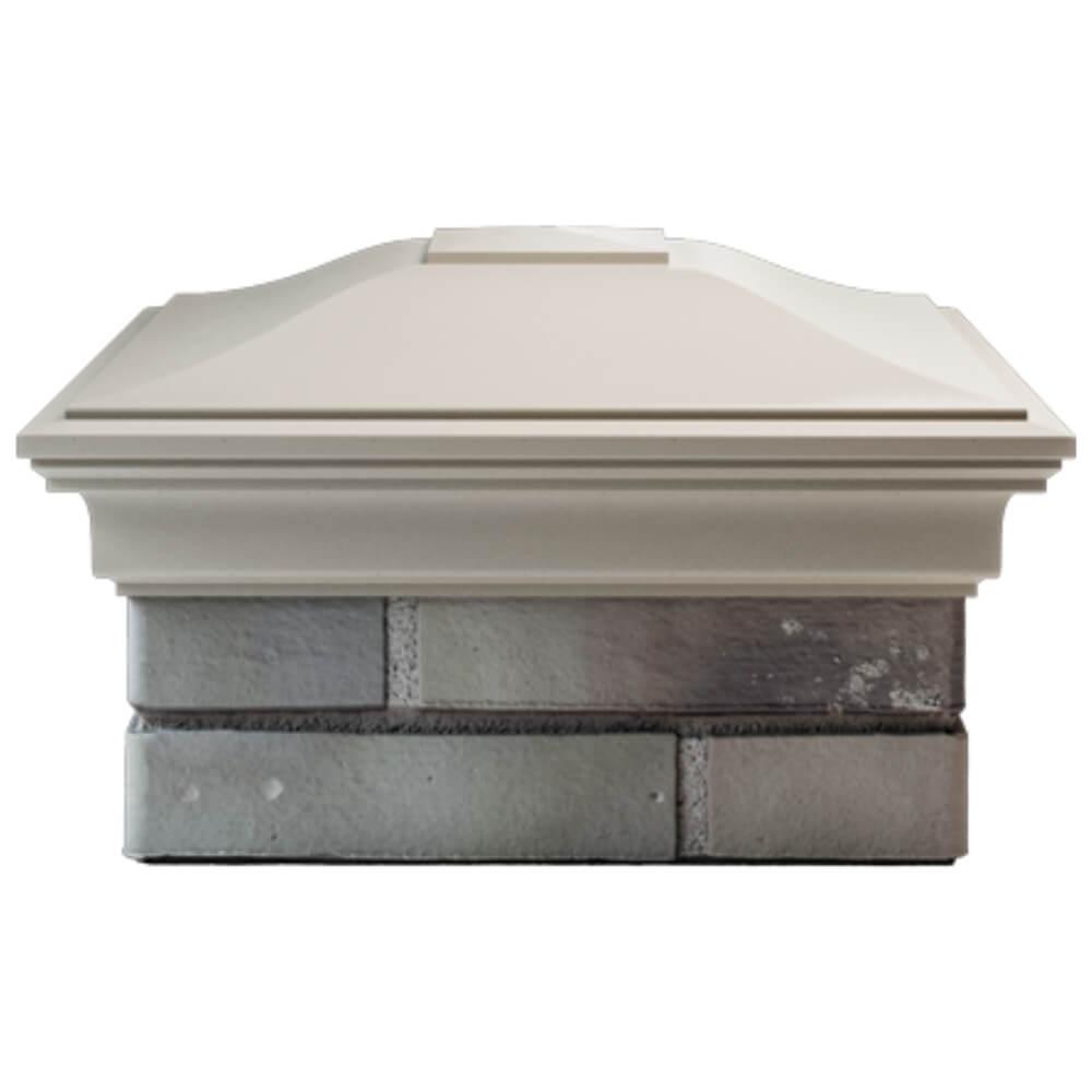 Колпак Zking Монблан Бежевый на столб 1.5х1.5 кирпича (385х385мм) Абакан фото