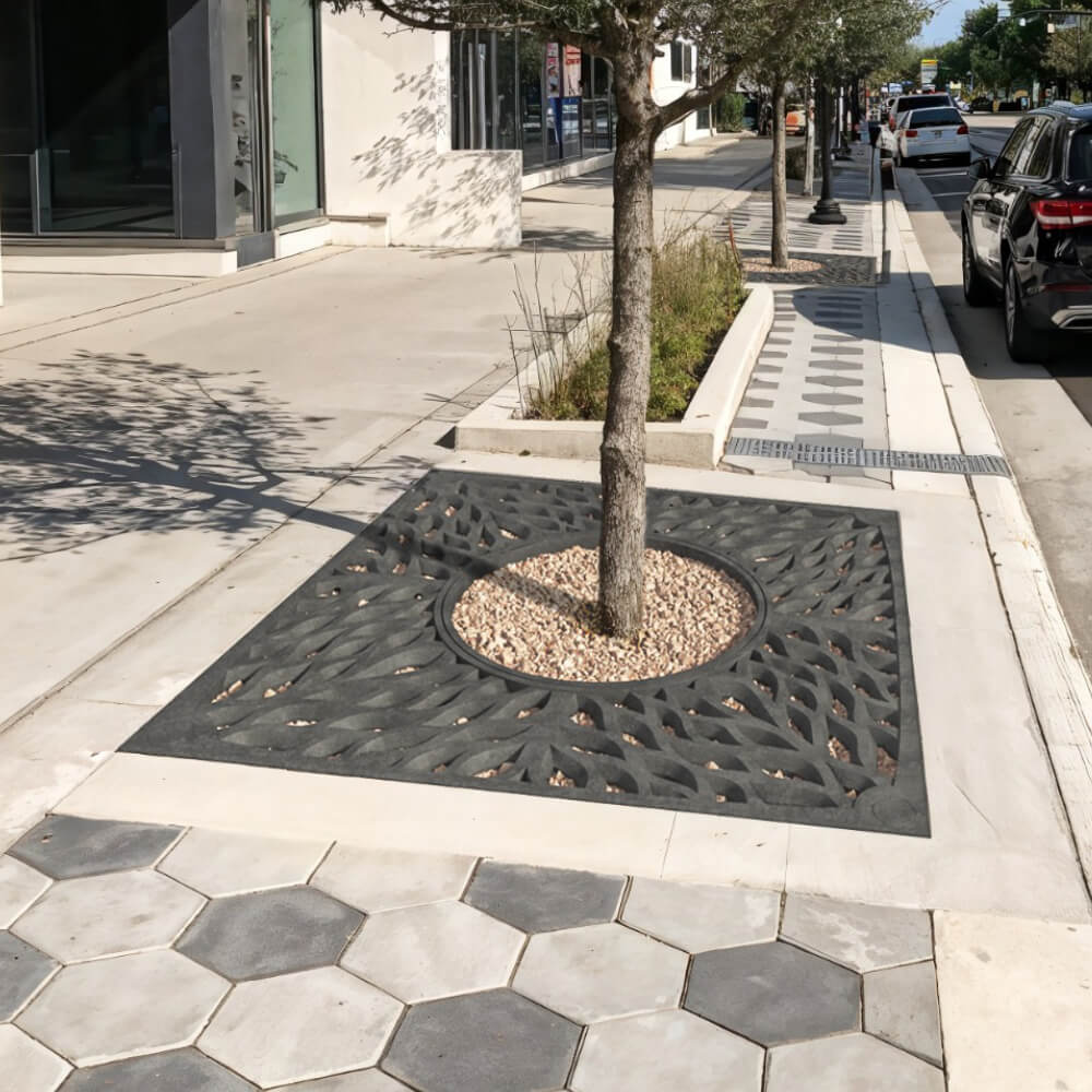 Приствольная решетка для дерева ZKING CRUST 2х2м Черная в Абакане фото