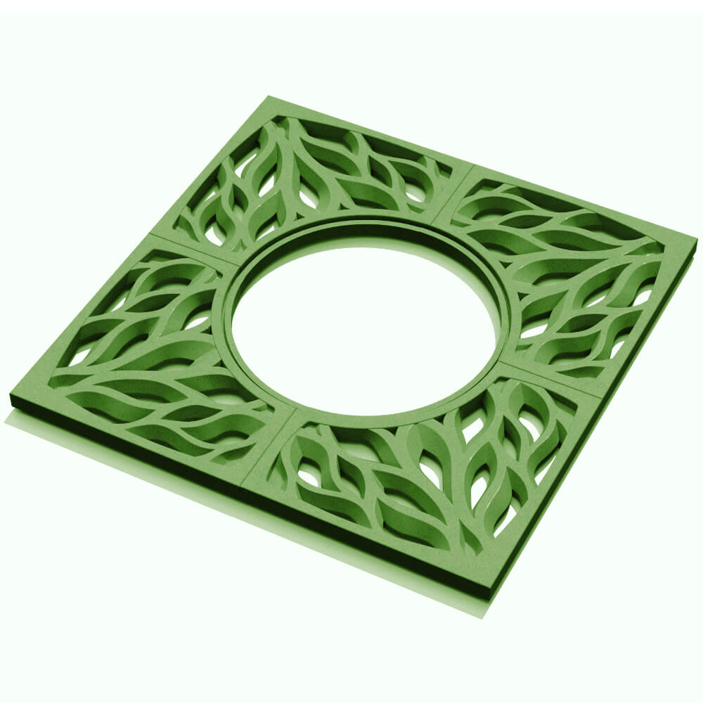 Приствольная решетка для дерева ZKING CRUST 1.2х1.2м Зеленая в Абакане фото