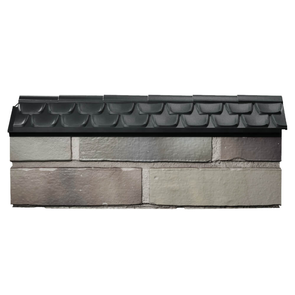 Парапет Zking Эльбрус Черный с посадкой на 0.5 кирпича (130мм) в Абакане фото