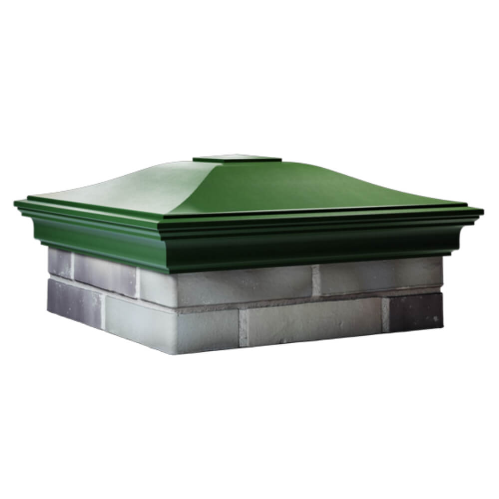 Колпак Zking Монблан Зеленый на столб 2х2 кирпича (515х515мм) в Абакане фото