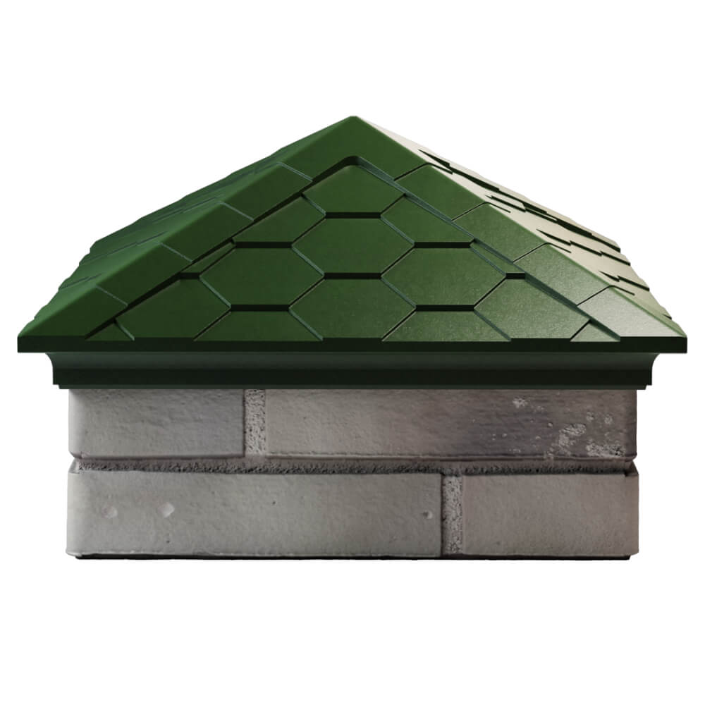 Колпак Zking Эверест Зеленый на столб 1.5х1.5 кирпича (390х390мм) Абакан фото